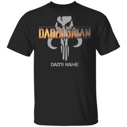 The Dadalorian Mandalorian Dad Custom Name T-shirt Symbol Tee