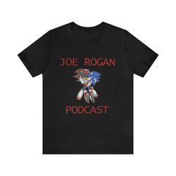 Joe Rogan Podcast Sonic Meme Shirt   Funny Shirts, Parody Tees, Sonic Meme Tee, Funny Gift Shirt, Funny Joe Rogan Meme,