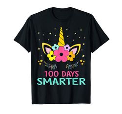 Adorable 100 Days Of School Shirt Unicorn Girls Costume Gift Tee T-Shirt