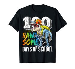 Adorable 100 Rawrsome Days Of School Dinosaur 100th Day Of School Boy T-Shirt
