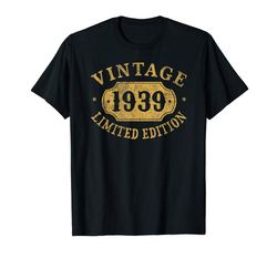 Adorable 81 Years Old 81st Birthday Anniversary Gift Limited 1939 T-Shirt
