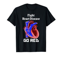 Adorable American Heart Month Go Red For Heart Disease Awareness Gift T-Shirt