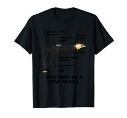 Adorable Anatomy Of A Pew Pewer Ammo And Gun Amendment Meme Lovers T-Shirt