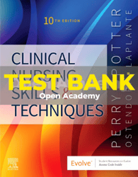 Test Bank for Clinical Nursing Skills and Techniques 10th Edition Perry pdf