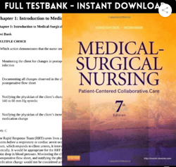 Test Bank for Medical Surgical Nursing Patient Centered Collaborative Care 7th Edition pdf download