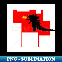 Godzilla monster - Sublimation-Ready PNG File - Fashionable and Fearless