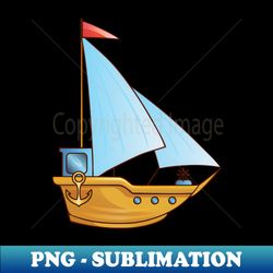 Playing Sailboat Miniature - PNG Sublimation Digital Download - Perfect for Sublimation Mastery