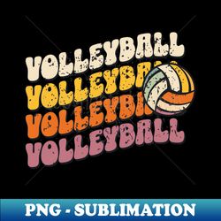 Retro Beach Volleyball - PNG Transparent Sublimation File - Stunning Sublimation Graphics