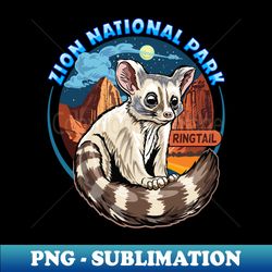 American Ringtail Cat at Zion National Park - Special Edition Sublimation PNG File - Unlock Vibrant Sublimation Designs