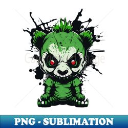 Zombie Panda - Decorative Sublimation PNG File - Fashionable and Fearless
