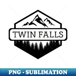 Twin Falls Idaho Mountains and Trees - Artistic Sublimation Digital File - Instantly Transform Your Sublimation Projects