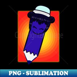 lady maker pen blue - Premium Sublimation Digital Download - Perfect for Sublimation Mastery