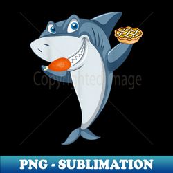 cute shark turkey happy thanksgiving shark eat turkey food - Professional Sublimation Digital Download - Fashionable and Fearless