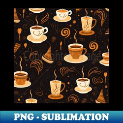 Hot coffee pattern - Exclusive Sublimation Digital File - Defying the Norms