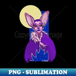 Midnight Vampire Bat Creature - Vintage Sublimation PNG Download - Fashionable and Fearless