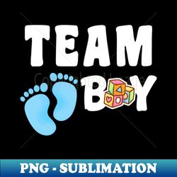 Team Boy Gender Reveal - Retro PNG Sublimation Digital Download - Perfect for Personalization