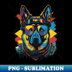 German Shepherd Officer - Special Edition Sublimation PNG File - Perfect for Sublimation Art