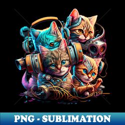 Unleash the Cuteness with Kittens at Play  Where Fun Takes Flight - Signature Sublimation PNG File - Perfect for Sublimation Mastery