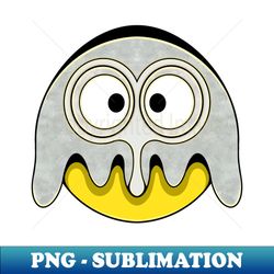 Cute Ghost Emoji artwork - Retro PNG Sublimation Digital Download - Perfect for Creative Projects
