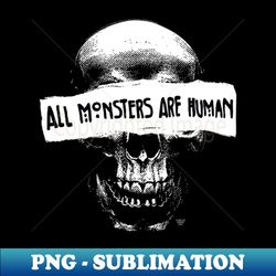 All Monsters Blind Skull - Creative Sublimation PNG Download - Perfect for Sublimation Art