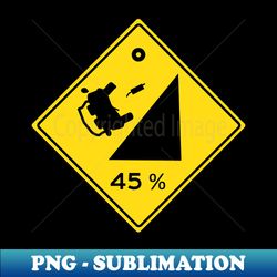 Steep Grade Sign - PNG Transparent Digital Download File for Sublimation - Transform Your Sublimation Creations