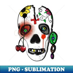 SKULL - High-Quality PNG Sublimation Download - Add a Festive Touch to Every Day