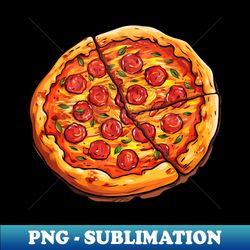Tasty pizza pattern - Elegant Sublimation PNG Download - Spice Up Your Sublimation Projects