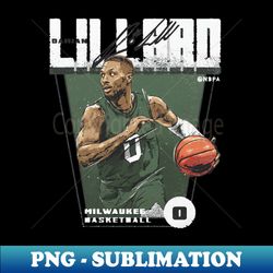 Damian Lillard Milwaukee Premiere - High-Resolution PNG Sublimation File - Perfect for Sublimation Art