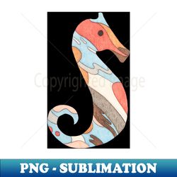 Seahorse 2 on Black - Elegant Sublimation PNG Download - Vibrant and Eye-Catching Typography