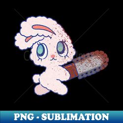 chainsaw pink rabbit - Decorative Sublimation PNG File - Unleash Your Inner Rebellion