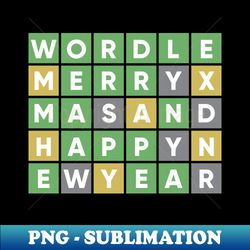 Wordle Merry Christmas And Happy New Year - Instant Sublimation Digital Download - Instantly Transform Your Sublimation Projects