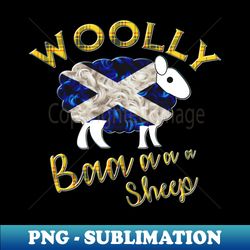 Woolly Scottish Sheep - Decorative Sublimation PNG File - Spice Up Your Sublimation Projects