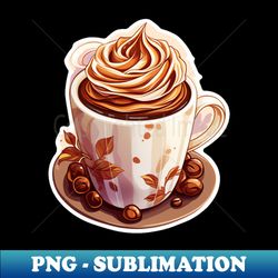 tasty coffee pattern - creative sublimation png download - spice up your sublimation projects
