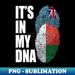 Tuvaluan And Malagasy Mix Heritage DNA Flag - Stylish Sublimation Digital Download - Boost Your Success with this Inspirational PNG Download