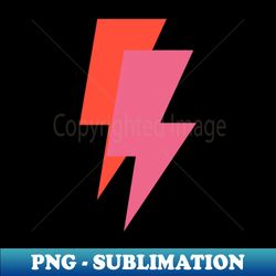 Pink and Orange Lightning Bolts Active - Trendy Sublimation Digital Download - Add a Festive Touch to Every Day