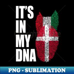 Kuwaiti And Danish Mix Heritage DNA Flag - Decorative Sublimation PNG File - Stunning Sublimation Graphics