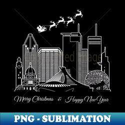 Merry Christmas Happy New Year Montreal Canada - Premium Sublimation Digital Download - Unleash Your Inner Rebellion