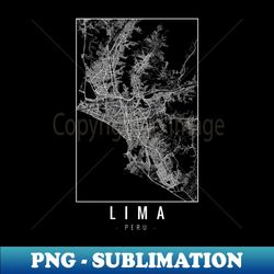 Lima Peru Minimalist Map - Decorative Sublimation PNG File - Revolutionize Your Designs