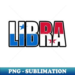 Libra Panamanian Horoscope Heritage DNA Flag - Modern Sublimation PNG File - Transform Your Sublimation Creations