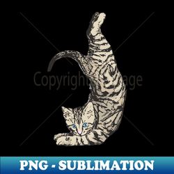 Gymnast kitten Kitten - Instant Sublimation Digital Download - Fashionable and Fearless