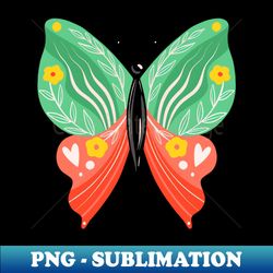 Floral Butterfly - PNG Transparent Sublimation File - Perfect for Personalization