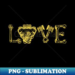Car Mechanic Love Garage Auto Mechanics - Unique Sublimation PNG Download - Unleash Your Creativity