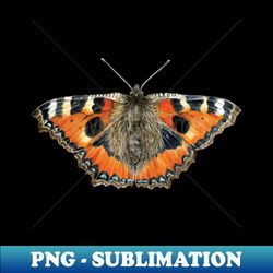 Small Tortoiseshell Butterfly - Elegant Sublimation PNG Download - Unleash Your Creativity