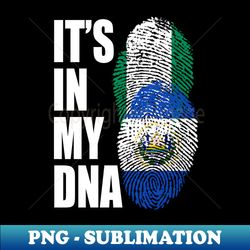 Salvadoran And Nigerian Mix Heritage DNA Flag - Vintage Sublimation PNG Download - Perfect for Sublimation Art