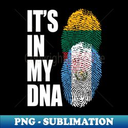 Guatemalan And Lithuanian Mix DNA Heritage Flag - Sublimation-Ready PNG File - Create with Confidence