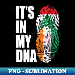 Lebanese And Ivorian Mix Heritage DNA Flag - PNG Transparent Sublimation Design - Revolutionize Your Designs
