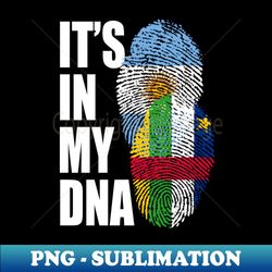 Argentine And Central African Mix DNA Flag Heritage Gift - Premium PNG Sublimation File - Bold & Eye-catching