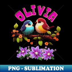olivia childrens name - instant png sublimation download - unleash your creativity
