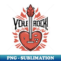 rock and romance guitar - PNG Transparent Digital Download File for Sublimation - Stunning Sublimation Graphics