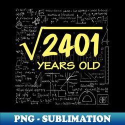 Square Root 49th Birthday 49 Years Old Math Lover - Artistic Sublimation Digital File - Bring Your Designs to Life